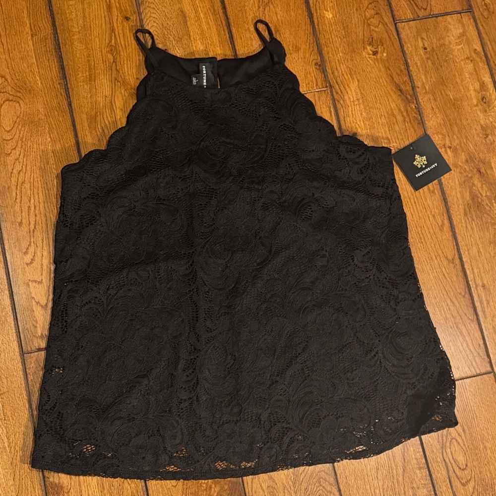 Black Lace Camisole Tank Top - Unknown Brand